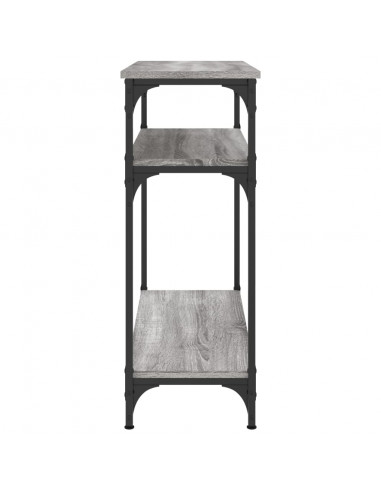 Tavolino Consolle Grigio Sonoma 75x29x75cm in Legno Multistrato