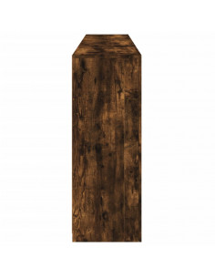 Credenza con Luci LED Rovere Fumo 181,5x37x100 cm 2