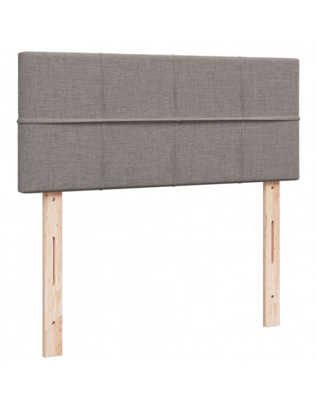 Giroletto a Molle con Materasso Tortora 120x200 cm in Tessuto