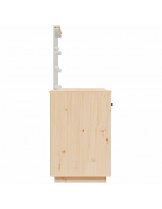 Toeletta con LED 95x50x133,5 cm in Legno Massello di Pino 2