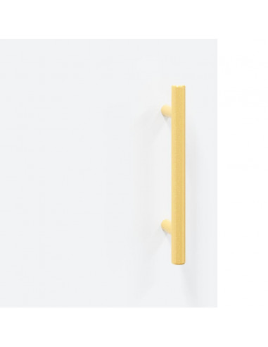 Credenza Bianca 69,5x34x180 cm in Legno Multistrato