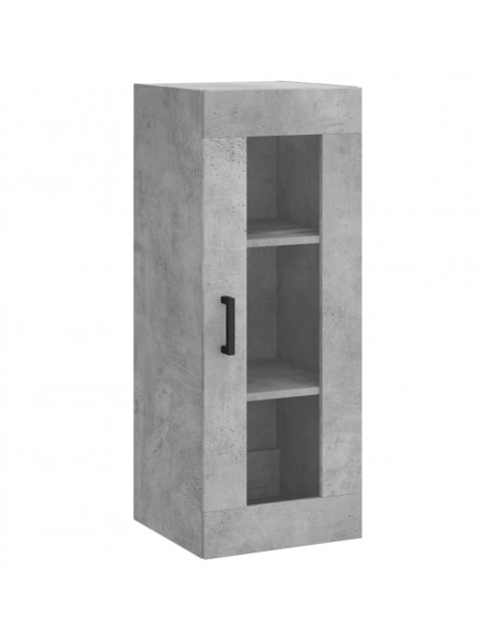 Credenza Grigio Cemento 34,5x34x180 cm in Legno Multistrato