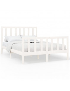 Giroletto Bianco in Legno Massello di Pino 140x200 cm 2