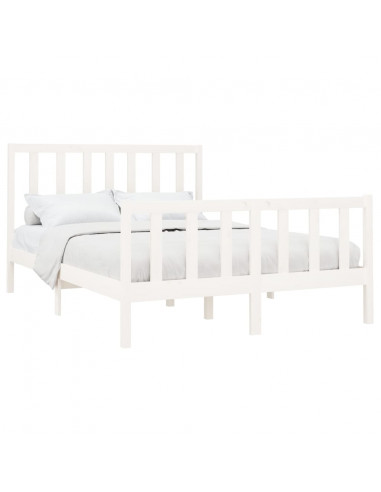 Giroletto Bianco in Legno Massello di Pino 140x200 cm