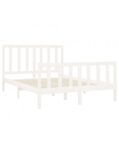 Giroletto Bianco in Legno Massello di Pino 140x200 cm