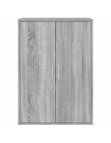 Credenza Grigio Sonoma 60x31x84 cm in Legno Multistrato