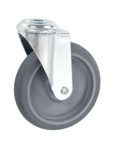 Ruote Girevoli con Foro per Bullone 8 pz 125 mm