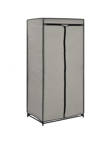 Armadio 2 pz Grigio 75x50x160 cm