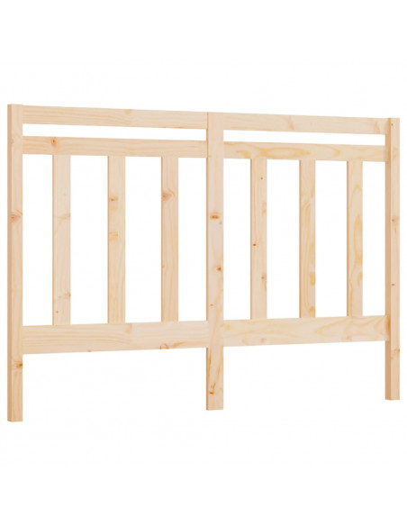 Testiera per Letto 146x4x100 cm in Legno Massello di Pino