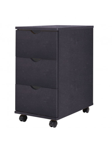 Cassettiera 33x45x60 cm Nera