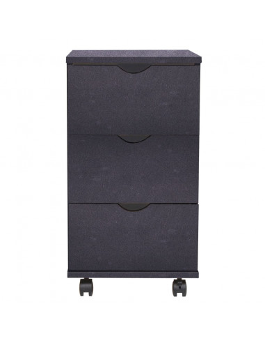 Cassettiera 33x45x60 cm Nera