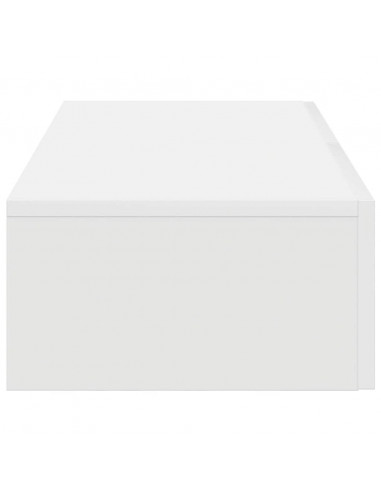 Scaffale a Parete con Cassetti Bianco 80x33x17 cm in Truciolato