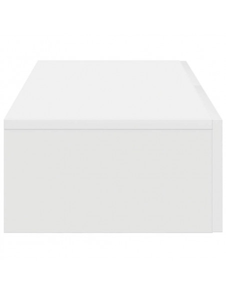 Scaffale a Parete con Cassetti Bianco 80x33x17 cm in Truciolato