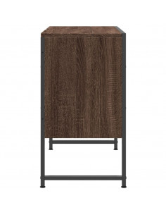 Mobile Lavabo Bagno Rovere Marrone 60x30x60cm Legno Multistrato 2
