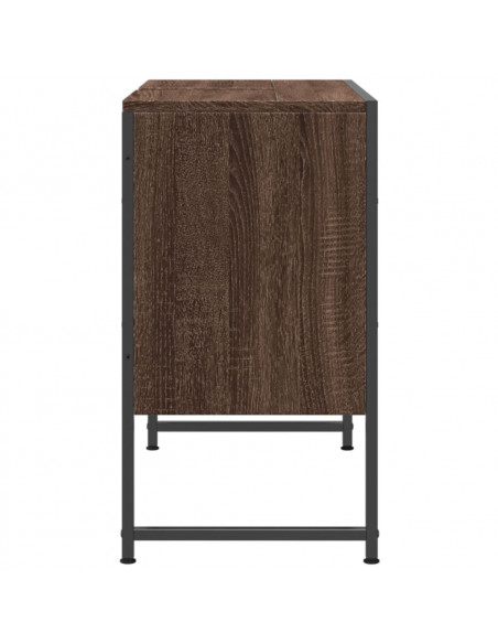 Mobile Lavabo Bagno Rovere Marrone 60x30x60cm Legno Multistrato