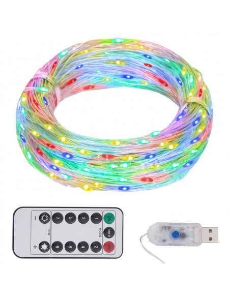Stringa LED con 150 Luci LED Multicolore 15 m