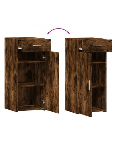 Credenza Rovere Fumo 40x42,5x93 cm in Legno Multistrato
