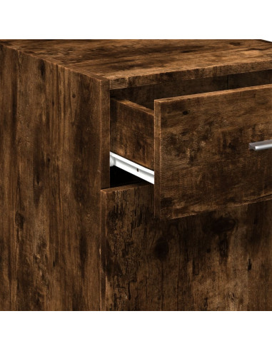 Credenza Rovere Fumo 40x42,5x93 cm in Legno Multistrato