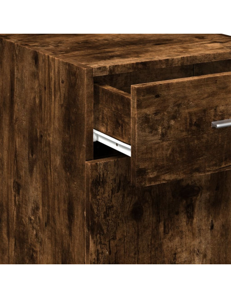 Credenza Rovere Fumo 40x42,5x93 cm in Legno Multistrato