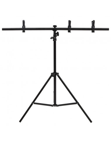 Supporto per Sfondo a T Nero 91x60x(70-200) cm