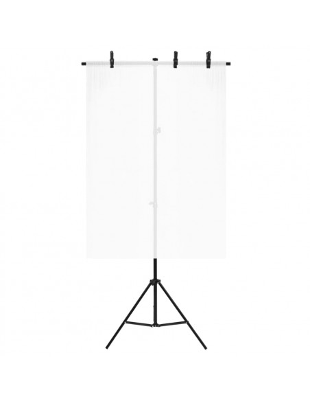 Supporto per Sfondo a T Nero 91x60x(70-200) cm