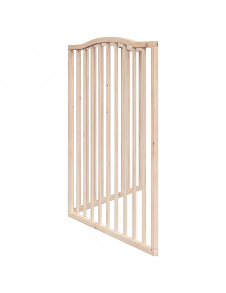 Cancello per Cani Pieghevole 2 Pannelli 160 cm Legno di Pioppo