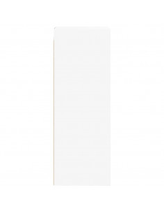 Mobile a Muro con Ante in Vetro Bianco 35x37x100 cm 2