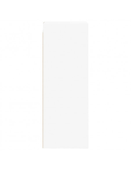 Mobile a Muro con Ante in Vetro Bianco 35x37x100 cm