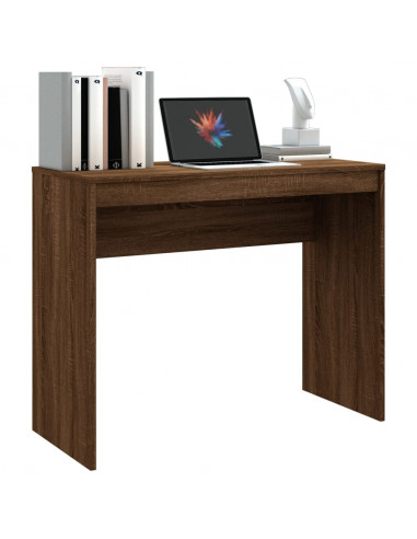 Scrivania Rovere Marrone 90x40x72 cm in Legno Multistrato