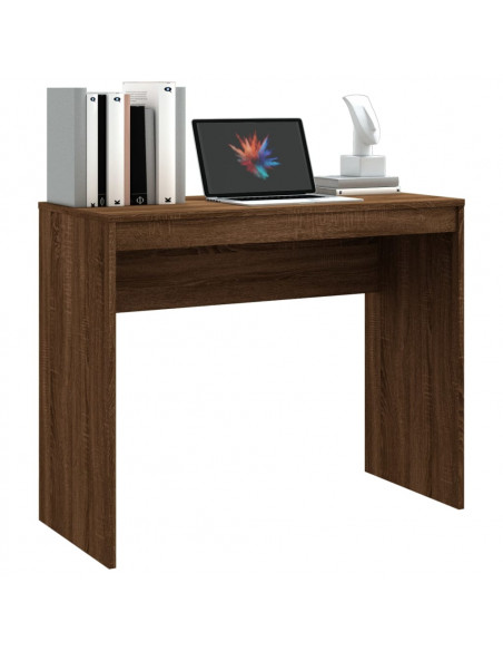Scrivania Rovere Marrone 90x40x72 cm in Legno Multistrato