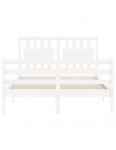 Giroletto con Testiera Bianco Double in Legno Massello 2