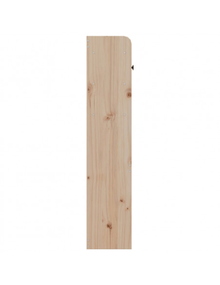 Testiera con Scomparti 200 cm in Legno Massello di Pino