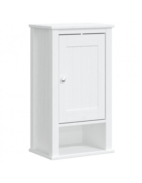 Mobile da Bagno a Muro BERG Bianco 40x27x71,5 cm Massello Pino
