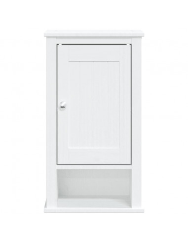 Mobile da Bagno a Muro BERG Bianco 40x27x71,5 cm Massello Pino