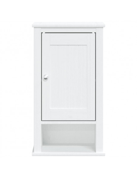 Mobile da Bagno a Muro BERG Bianco 40x27x71,5 cm Massello Pino