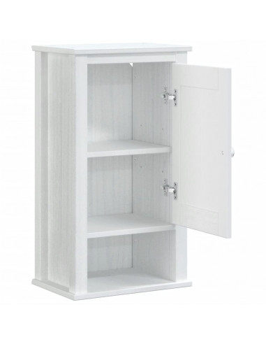 Mobile da Bagno a Muro BERG Bianco 40x27x71,5 cm Massello Pino