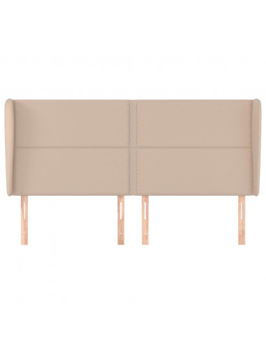 Testiera ad Orecchio Cappuccino 183x23x118/128 cm in Similpelle