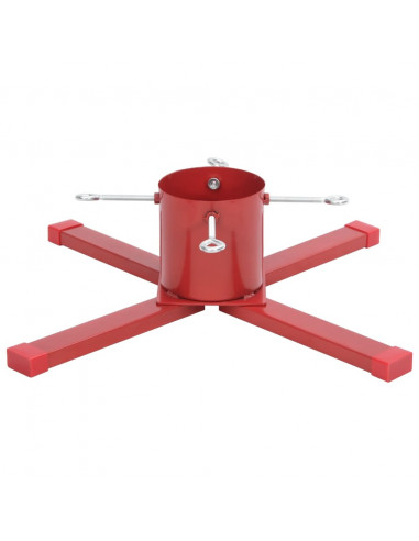 Supporto per Albero di Natale Rosso 61x61x15,5 cm