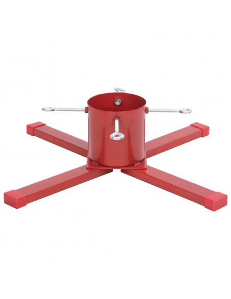 Supporto per Albero di Natale Rosso 61x61x15,5 cm