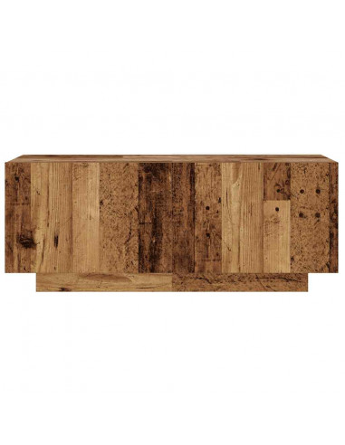 Mobile Porta TV con LED Legno Antico 100x35x40 cm Truciolato