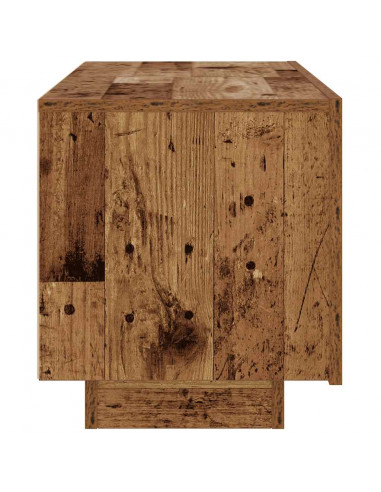 Mobile Porta TV con LED Legno Antico 100x35x40 cm Truciolato