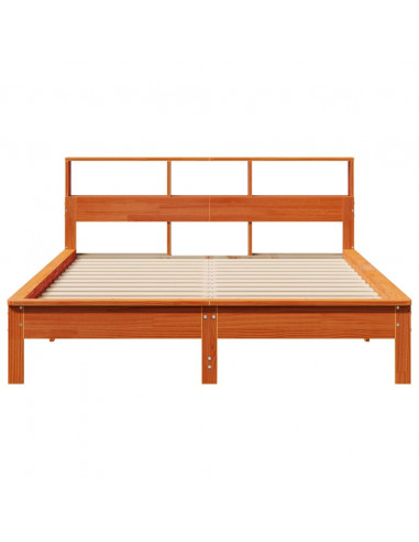 Giroletto senza Materasso Marrone Cera 140x200cm Massello Pino