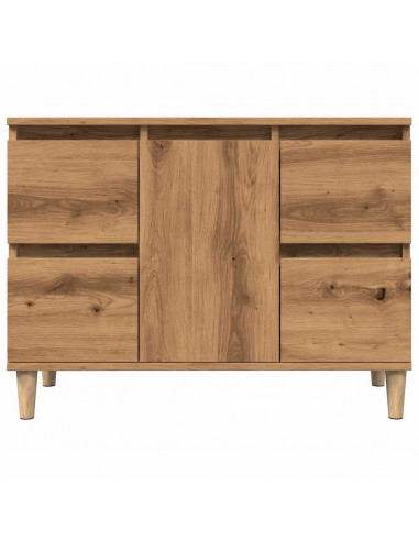 Mobile Lavabo Rovere Artigianale 80x33x60 cm Legno Multistrato