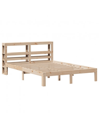 Giroletto con Testiera 160x200 cm in Legno Massello di Pino