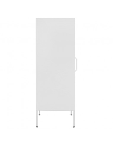 Armadietto Bianco 42,5x35x101,5 cm in Acciaio