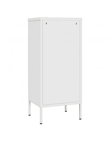 Armadietto Bianco 42,5x35x101,5 cm in Acciaio