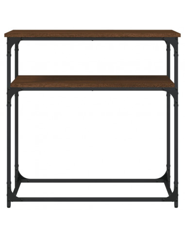 Tavolino Consolle Rovere Marrone 75x35,5x75cm Legno Multistrato