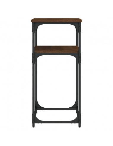 Tavolino Consolle Rovere Marrone 75x35,5x75cm Legno Multistrato