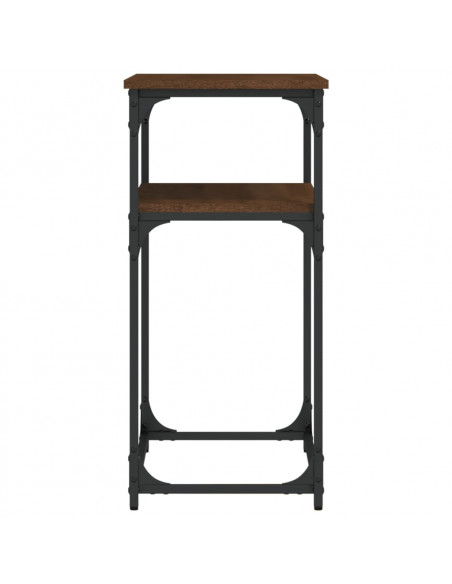 Tavolino Consolle Rovere Marrone 75x35,5x75cm Legno Multistrato