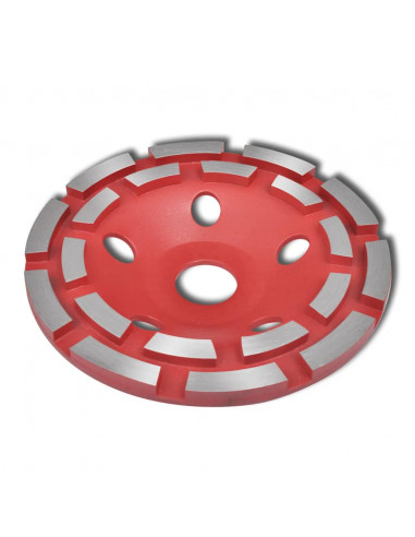 Mola a Tazza Diamantata a Doppia Fila 180 mm